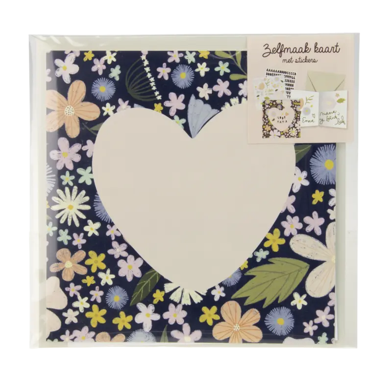 Kaart met sticker