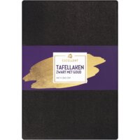 Een afbeelding van AH Excellent Tafellaken zwart goud