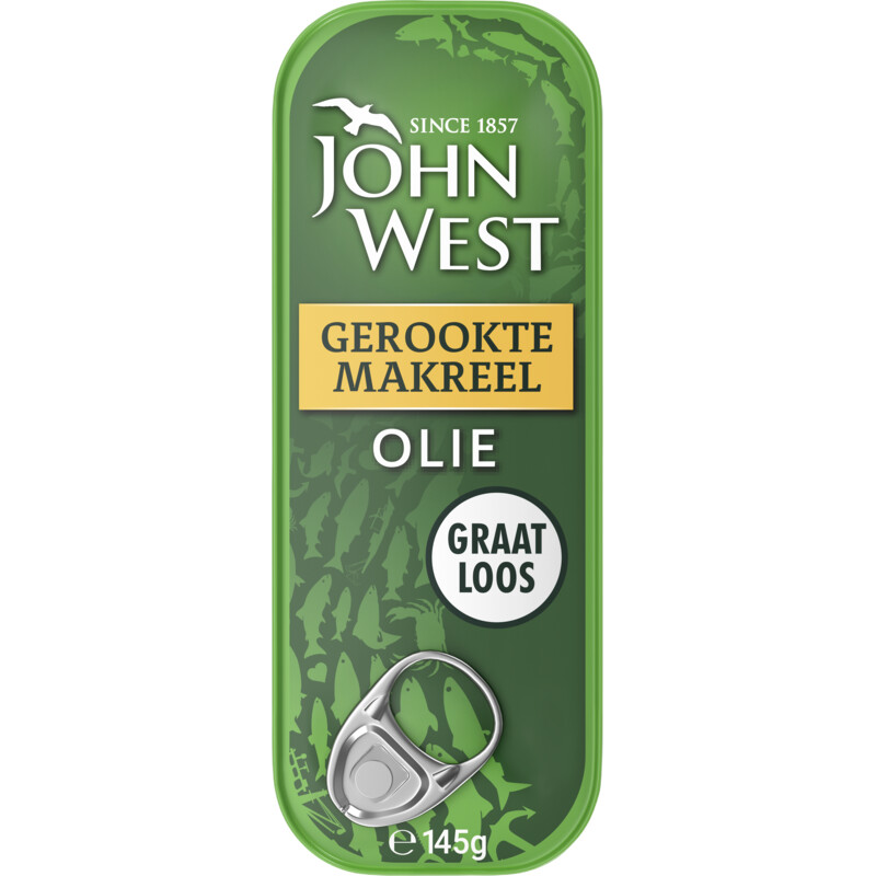 Een afbeelding van John West Gerookte makreel
