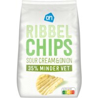 Een afbeelding van AH Ribbelchips sour cream & onion