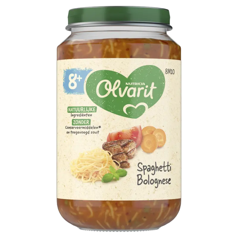 Olvarit Spaghetti bolognese 8m+