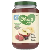 Olvarit 8+ mnd appel aardbei banaan 8m+