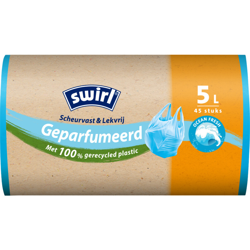 Een afbeelding van Swirl Pedaalemmerzakken ocean 5 liter