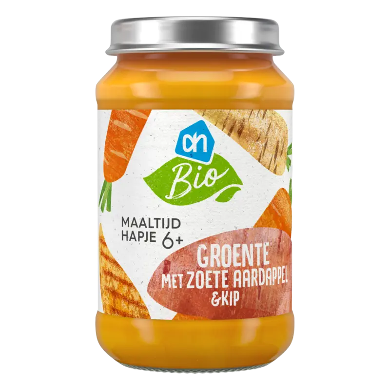 Maaltijdhapje groente aardappel & kip 6+