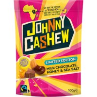 Een afbeelding van Johnny Cashew Chocolate honey sea salt limited edition