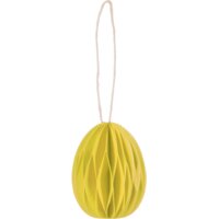 Een afbeelding van AH Honeycomb hanger ei geel 6cm