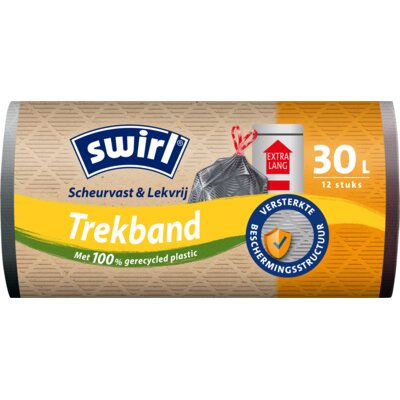 pdp-image-Swirl Vuilniszakken embossed trekband 30 liter