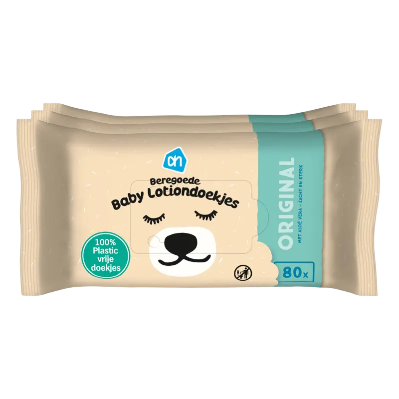 Beregoede baby lotiondoekjes 3-pack
