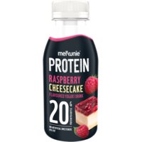 Een afbeelding van Melkunie Protein raspberry cheesecake yogurtdrink