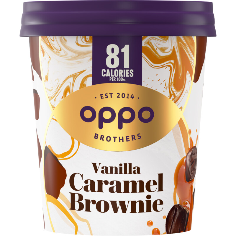Een afbeelding van Oppo Brothers Vanilla caramel brownie