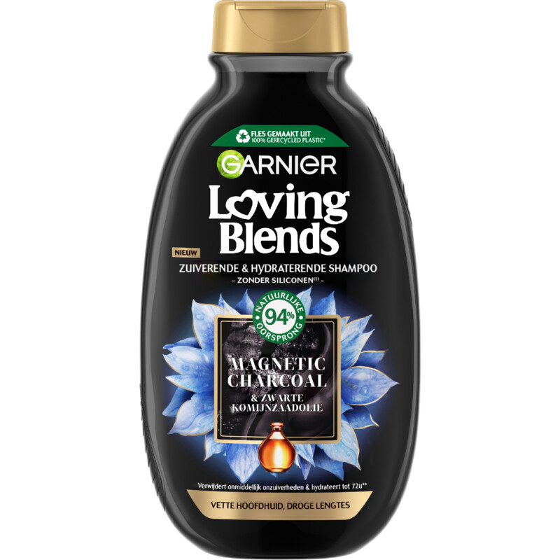 Een afbeelding van Loving Blends Magnetic charcoal shampoo