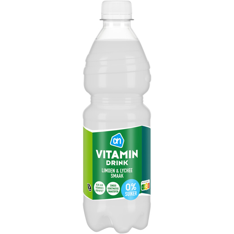 Een afbeelding van AH Vitamin drink limoen lychee 0%