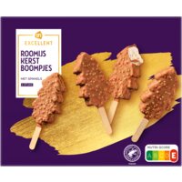 Een afbeelding van AH Excellent Roomijs kerstboompjes