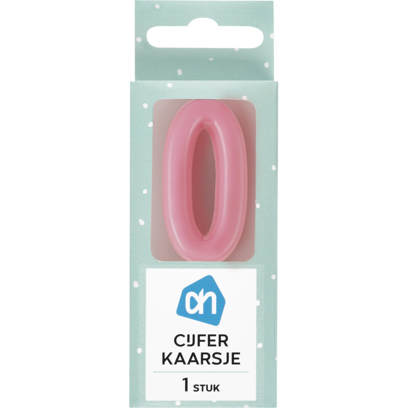 Een afbeelding van AH Kaars cijfer 0 kleur