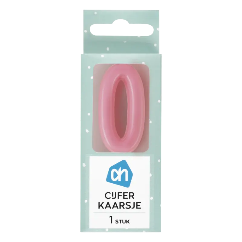 AH Kaars cijfer 0 kleur