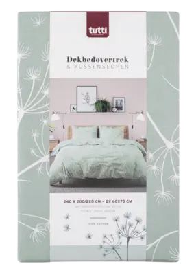 pdp-image-Tutti home Dekbedovertrek dessin groen 240x240cm