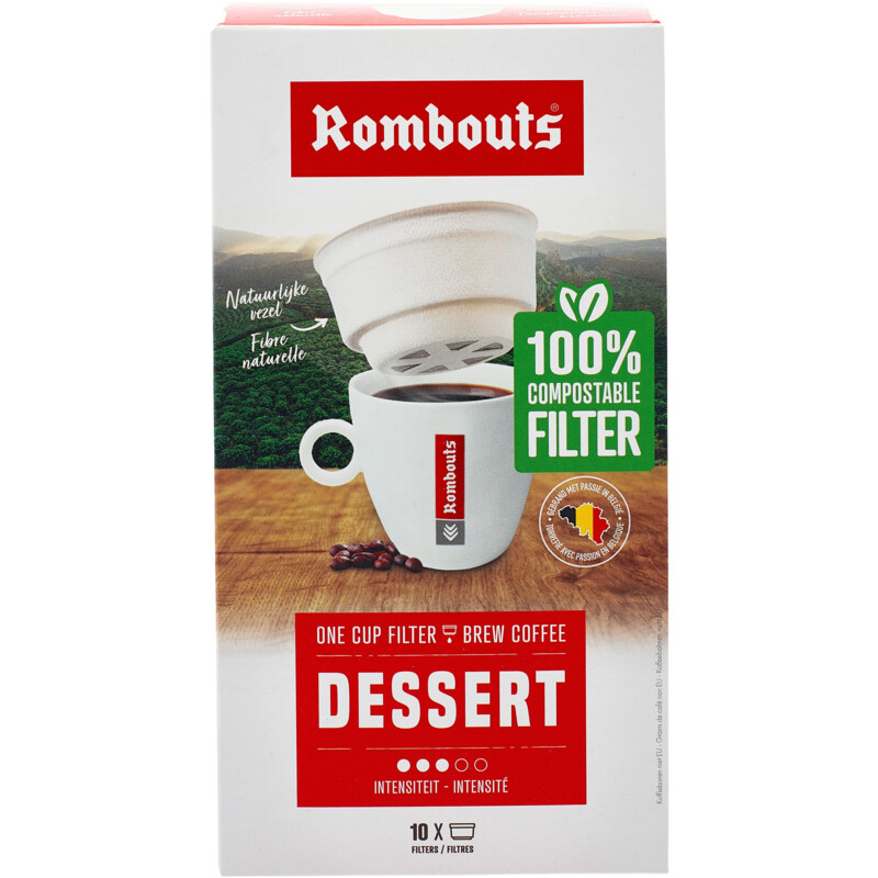 Een afbeelding van Rombouts Dessert one cup filter bel