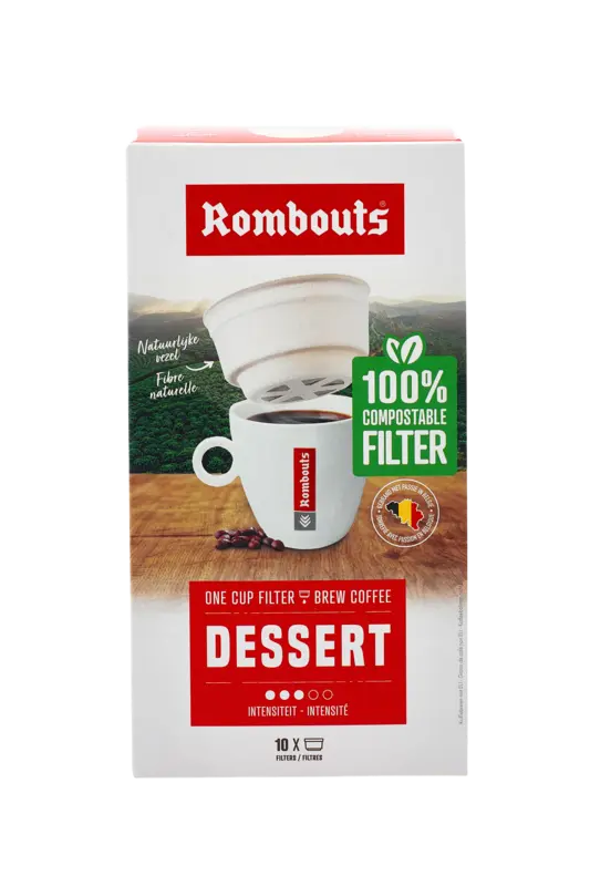Rombouts Dessert one cup filter bel