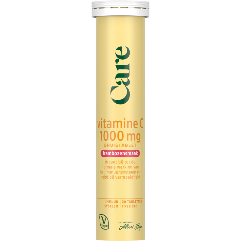 Een afbeelding van Care Vitamine C framboossmaak bruistablet