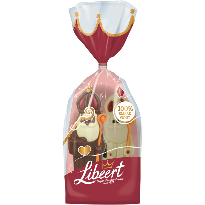 Een afbeelding van Libeert Sinterklaas melk wit duo-pack bel