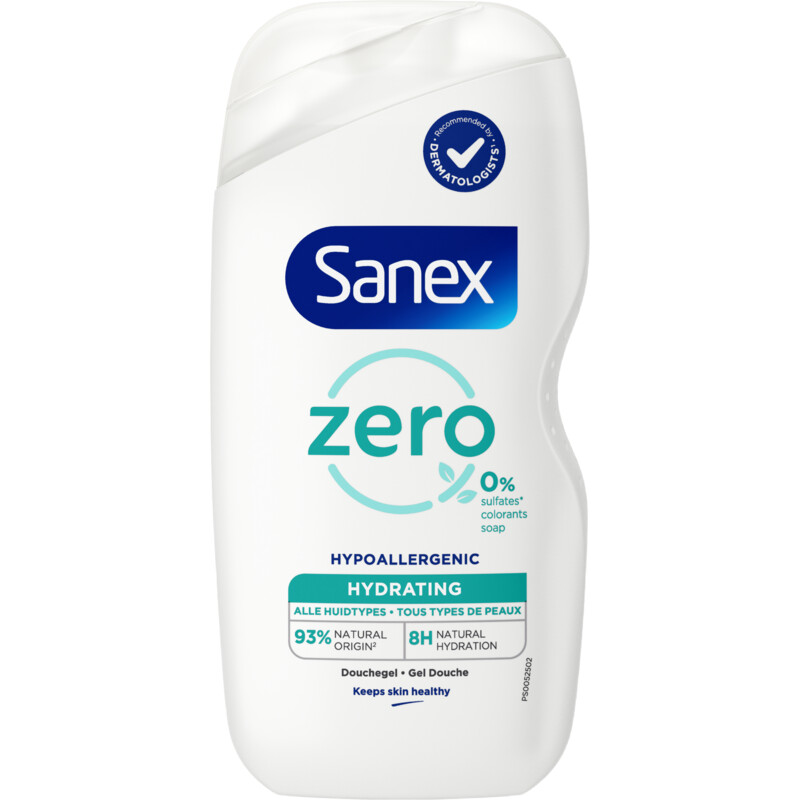 Een afbeelding van Sanex Zero% hydrating douchegel alle huidtypes