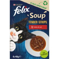 Een afbeelding van Felix Soup tender strips rund kip lam