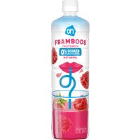 Een afbeelding van AH Siroop framboos 0% suiker toegevoegd