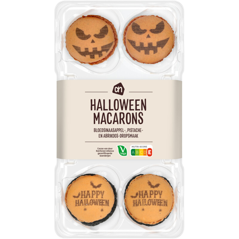 Een afbeelding van AH Halloween macarons