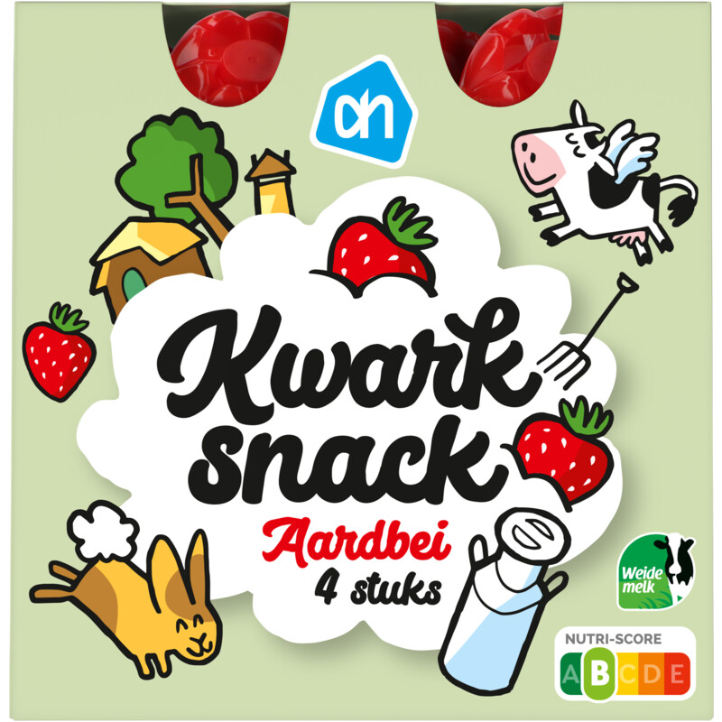Een afbeelding van AH Super kwarksnack aardbei