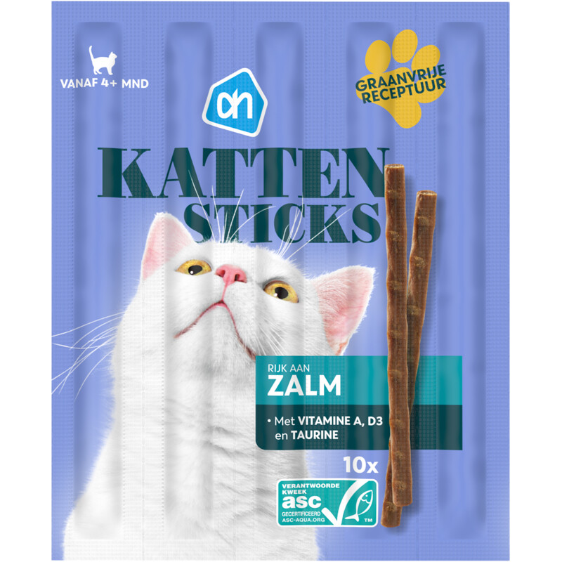 Een afbeelding van AH Kattensticks met zalm