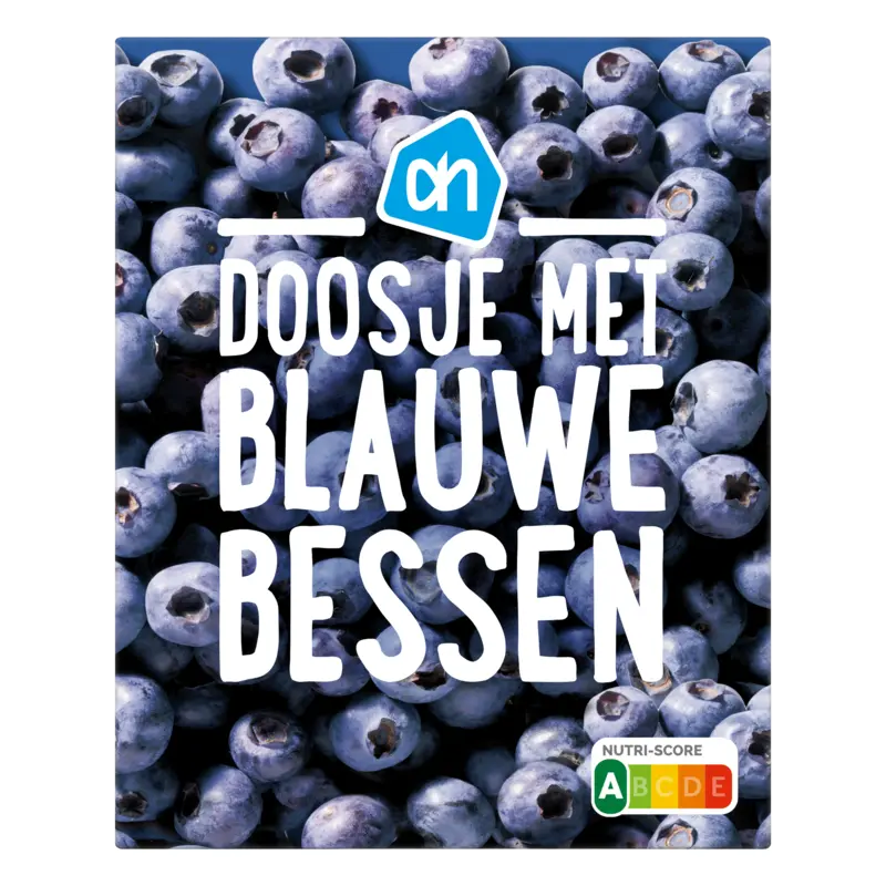 Doosje met blauwe bessen