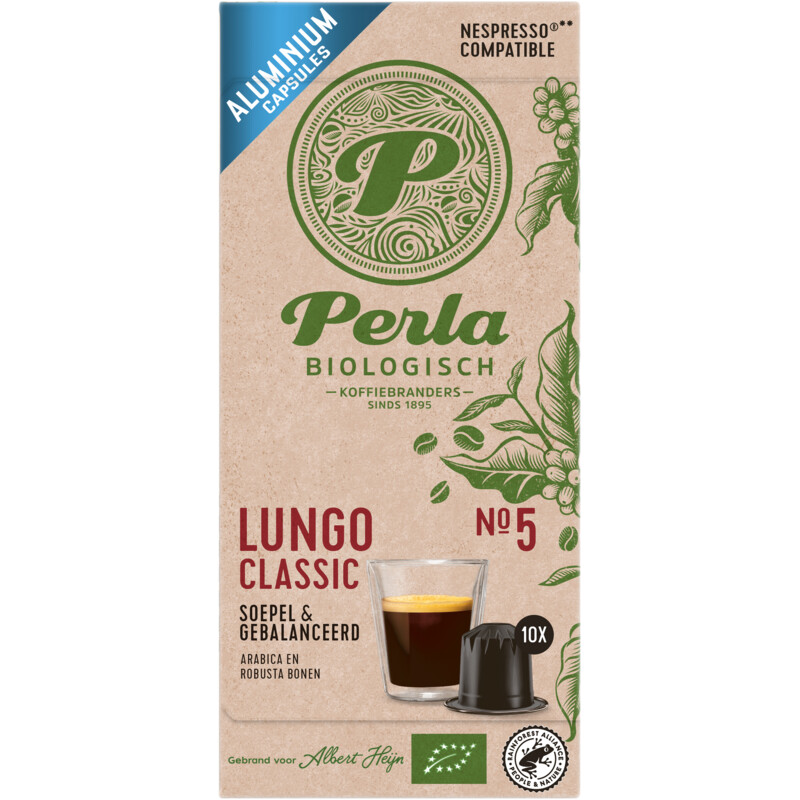 Een afbeelding van Perla Biologisch Lungo classic capsules