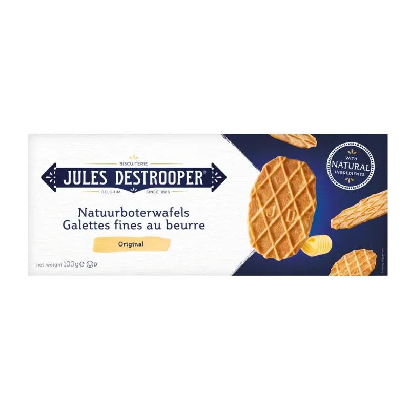 Jules Destrooper Natuurboterwafels