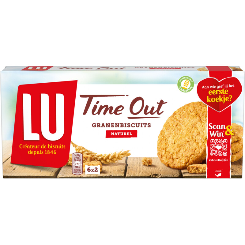 Een afbeelding van LU Time Out granenbiscuits naturel