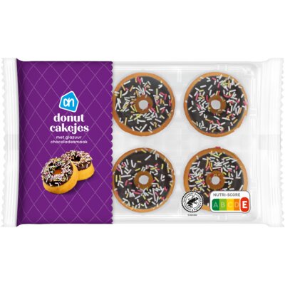 pdp-image-AH Donut cakejes met glazuur chocoladesmaak