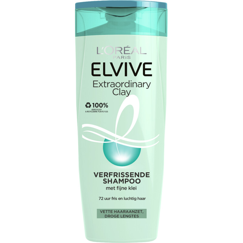 Een afbeelding van L'Oréal Paris Elvive Clay verfrissende shampoo