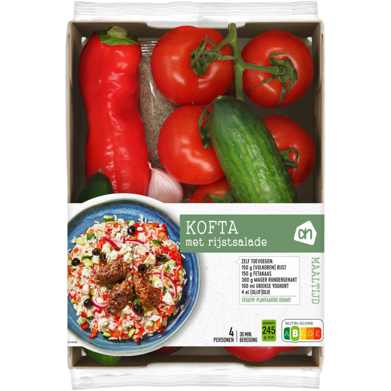 Een afbeelding van AH Griekse kofta verspakket