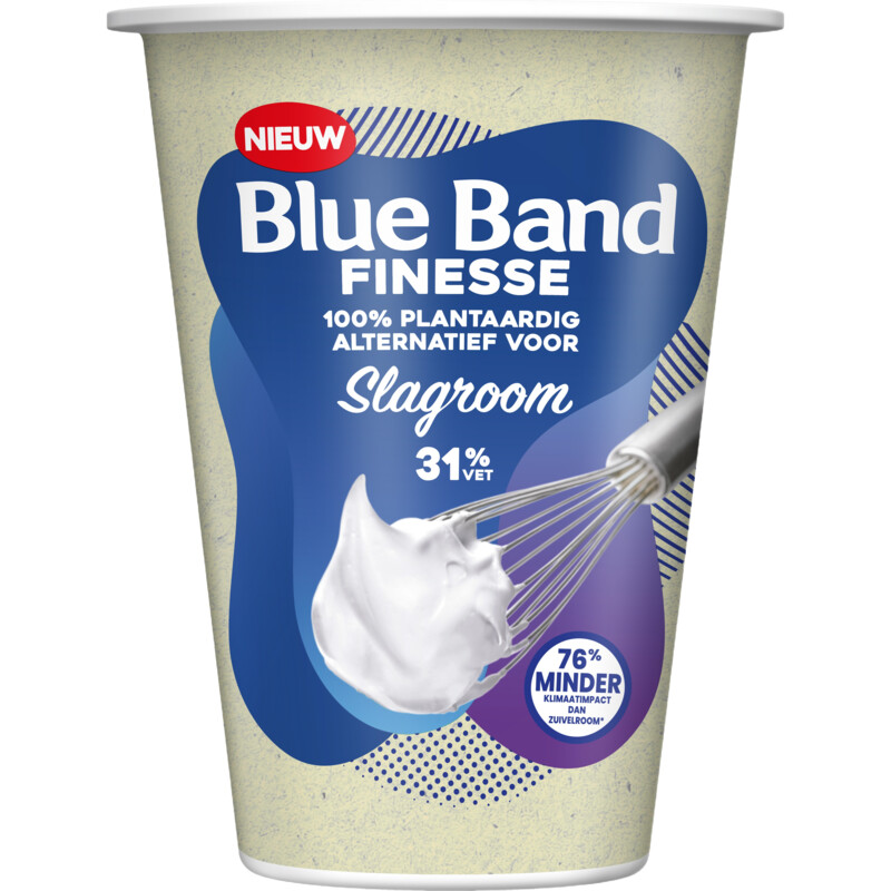 Een afbeelding van Blue Band Finesse plantaardig alternatief slagroom