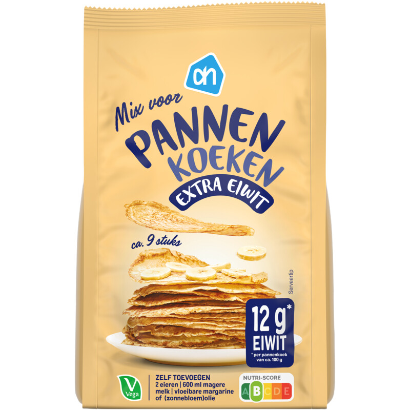 Een afbeelding van AH Mix voor pannenkoeken extra eiwit