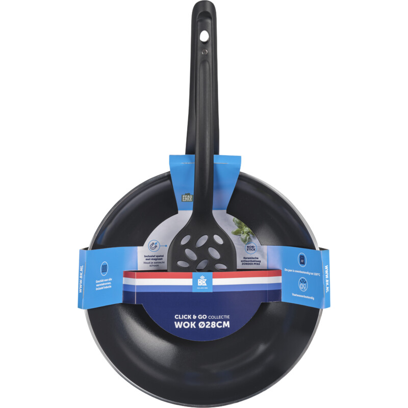 Een afbeelding van BK Click & go wok 28cm