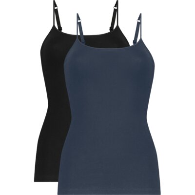 pdp-image-Ten Cate Spaghetti top zwart blauw L 2-pack