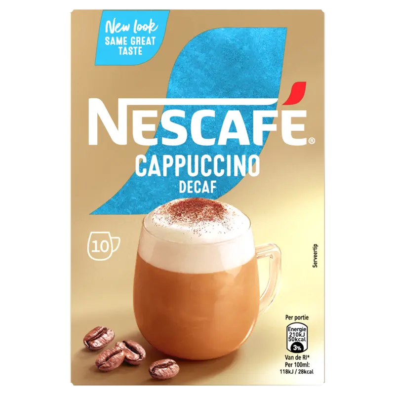 Nescafé Cappuccino decaf oploskoffie