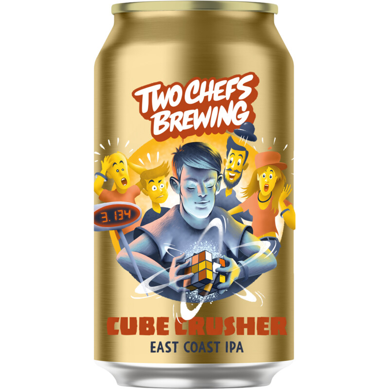 Een afbeelding van Two Chefs Brewing Cube crusher East Coast IPA