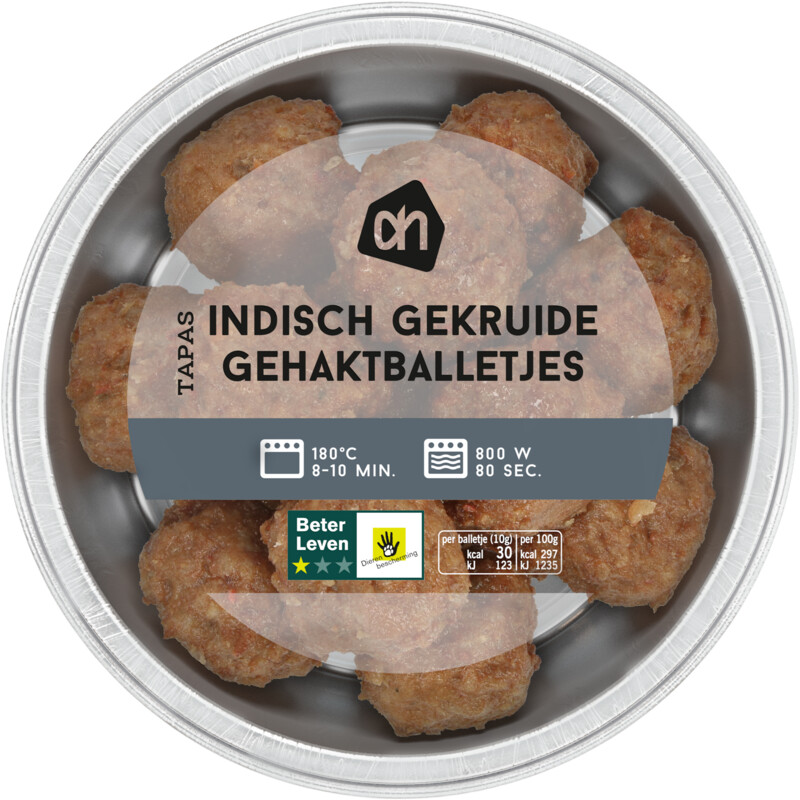 Een afbeelding van AH Gehaktballetjes Indisch