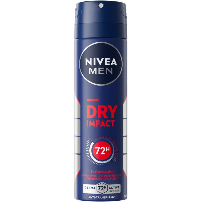 Een afbeelding van NIVEA Men dry impact deodorant spray