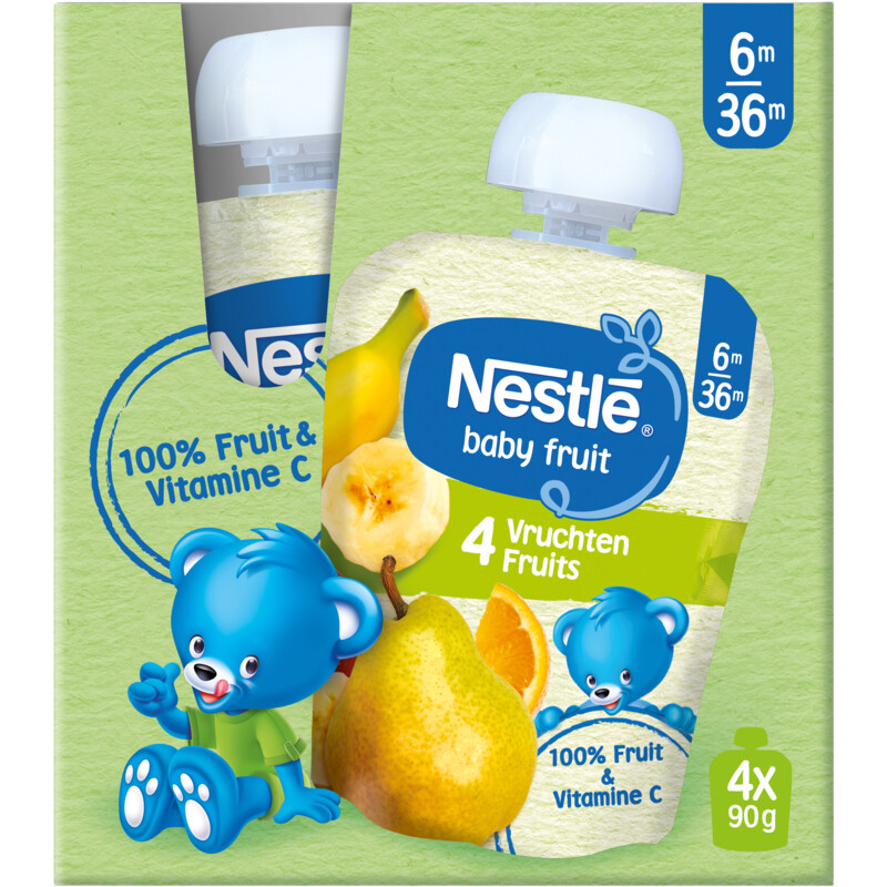 Een afbeelding van Nestlé Fruit 4 vruchten 6m bel