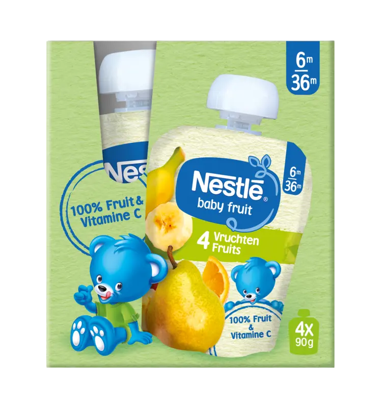 Nestlé Fruit 4 vruchten 6m bel