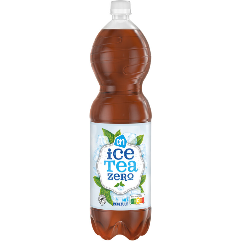 Een afbeelding van AH Ice tea zero met koolzuur