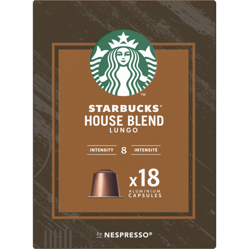 Een afbeelding van Starbucks Nespresso house blend lungo capsules