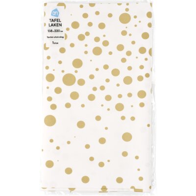 pdp-image-AH Tafellaken goud stip 138x220cm